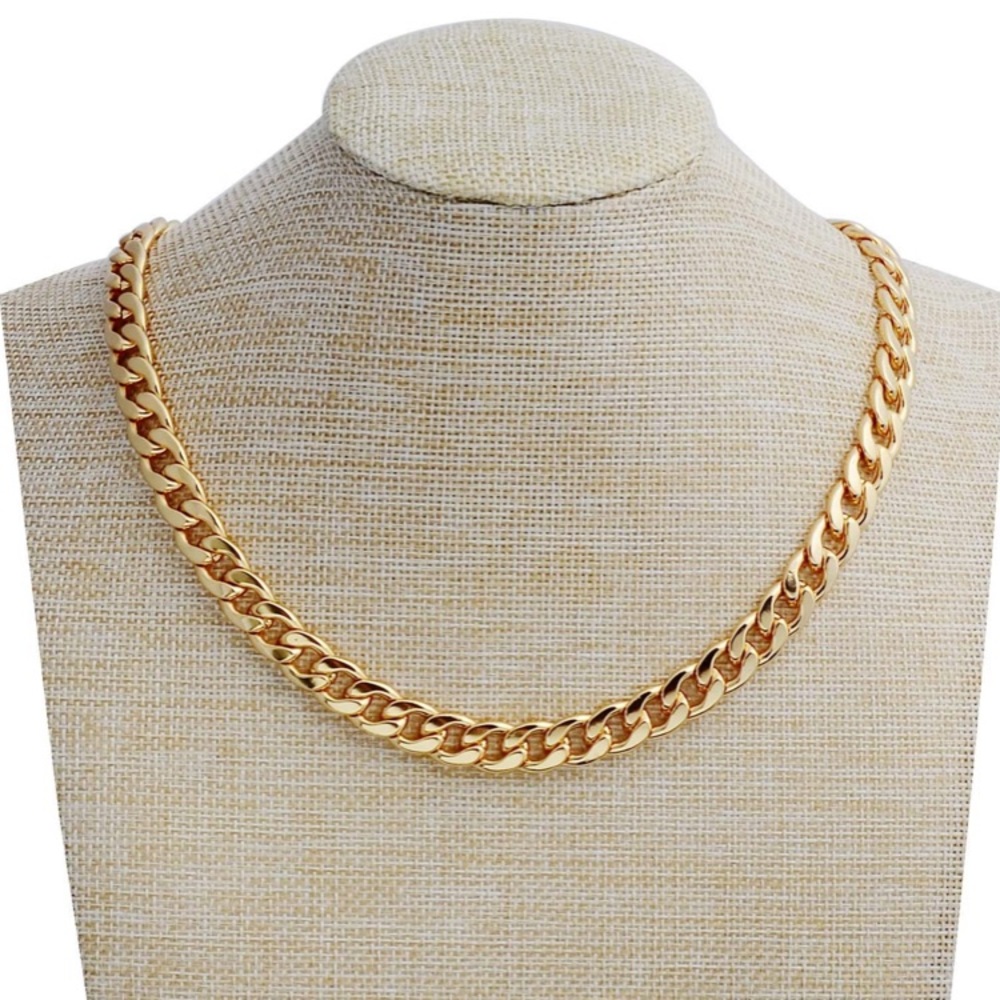 24in 18k Gold Cuban Chain Necklace 10mm Unisex